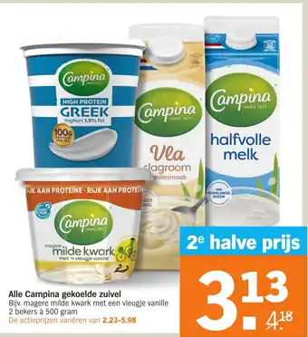 Albert Heijn Alle Campina gekoelde zuivel aanbieding