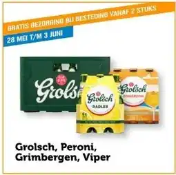 Coop Grolsch, Peroni, Grimbergen, Viper aanbieding