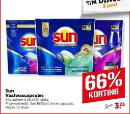 Coop Sun Vaatwascapsules aanbieding
