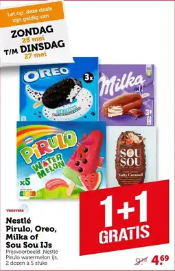 Coop Nestlé Pirulo, Oreo, Milka of Sou Sou IJs aanbieding