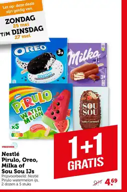 Coop Nestlé Pirulo, Oreo, Milka of Sou Sou IJs aanbieding