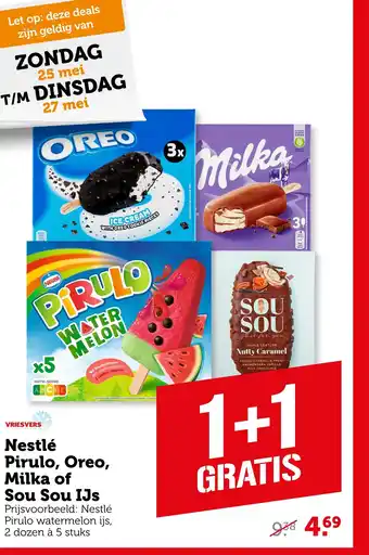 Coop Nestlé Pirulo, Oreo, Milka of Sou Sou IJs aanbieding