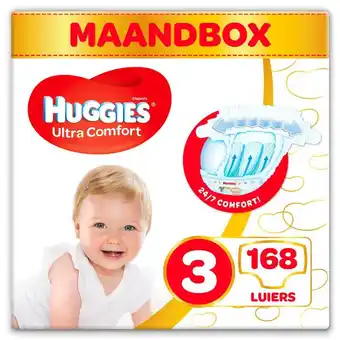 Plein.nl Huggies Ultra Comfort Luiers Maat 3 aanbieding
