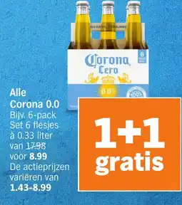 Albert Heijn Alle Corona 0.0 aanbieding
