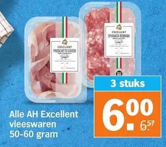 Albert Heijn Alle AH Excellent vleeswaren aanbieding