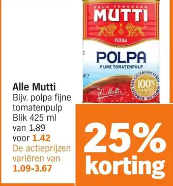Albert Heijn Alle Mutti aanbieding
