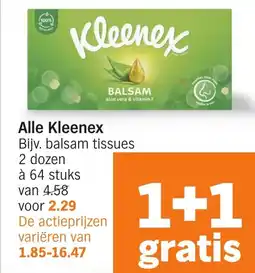 Albert Heijn Alle Kleenex aanbieding