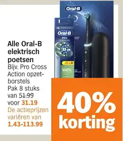 Albert Heijn Alle Oral-B elektrisch poetsen aanbieding