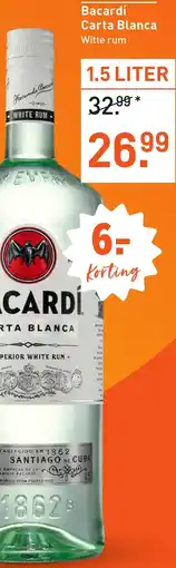 Albert Heijn Bacardí Carta Blanca Witte rum aanbieding