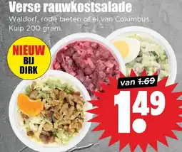 Dirk Verse rauwkostsalade aanbieding