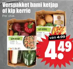 Dirk Verspakket bami ketjap of kip kerrie aanbieding