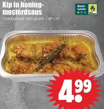 Dirk Kip in honing mosterdsaus aanbieding