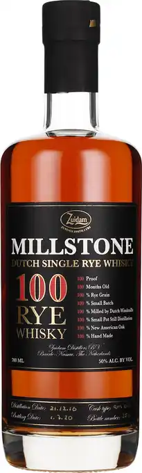 Drankdozijn Millstone Rye 100 70CL aanbieding