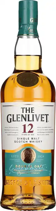 Drankdozijn The Glenlivet 12 years Double Oak 70CL aanbieding