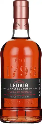 Drankdozijn Ledaig Rioja Cask Finish Sinclair Series 70CL aanbieding