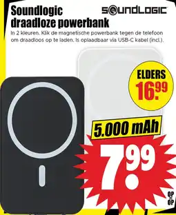 Dirk Soundlogic draadloze powerbank aanbieding