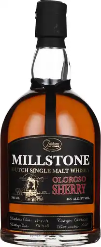 Drankdozijn Millstone Oloroso Sherry Single Malt 70CL aanbieding