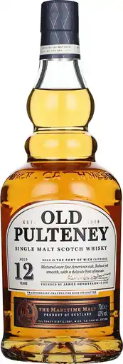 Drankdozijn Old Pulteney 12 years Single Malt 70CL aanbieding
