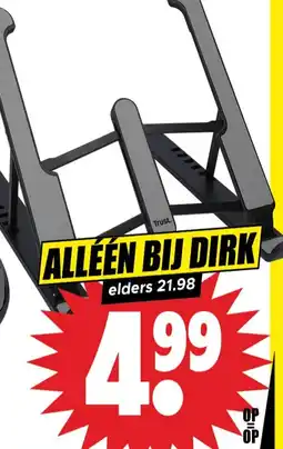 Dirk Trust laptopstandaard aanbieding