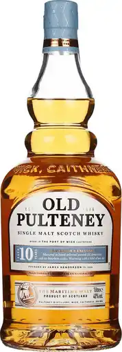 Drankdozijn Old Pulteney 10 years Single Malt 1LTR aanbieding