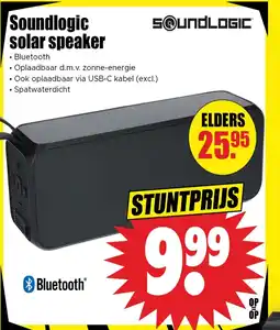 Dirk Soundlogic solar speaker aanbieding