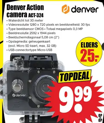 Dirk Denver Action camera ACT-324 aanbieding