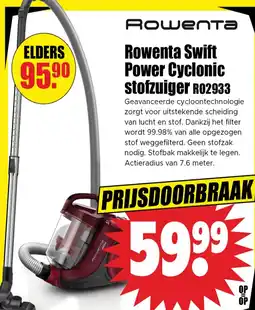 Dirk Rowenta Swift Power Cyclonic stofzuiger R02933 aanbieding