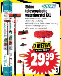 Dirk Shine telescopische waterborstel XXL aanbieding