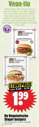 Dirk De Vegetarische Slager burgers aanbieding