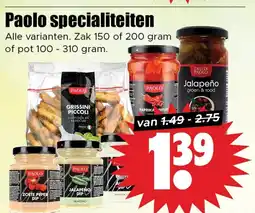 Dirk Paolo specialiteiten aanbieding