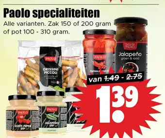Dirk Paolo specialiteiten aanbieding