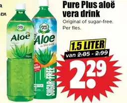 Dirk Pure Plus aloë vera drink aanbieding