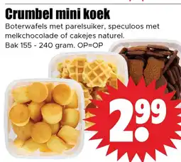 Dirk Crumbel mini koek aanbieding
