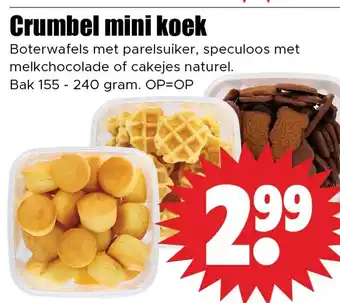 Dirk Crumbel mini koek aanbieding