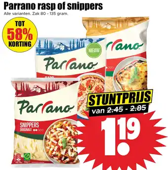 Dirk Parrano rasp of snippers aanbieding