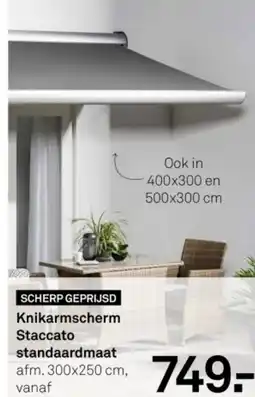 Karwei Knikarmscherm Staccato standaardmaat aanbieding