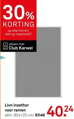 Karwei Livn inzethor voor ramen aanbieding