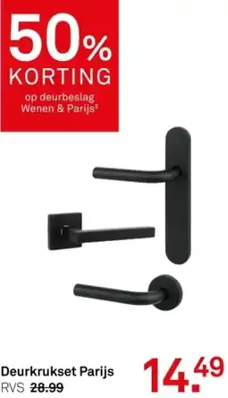 Karwei Deurkrukset Parijs RVS aanbieding