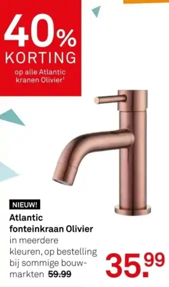 Karwei Atlantic fonteinkraan Olivier aanbieding
