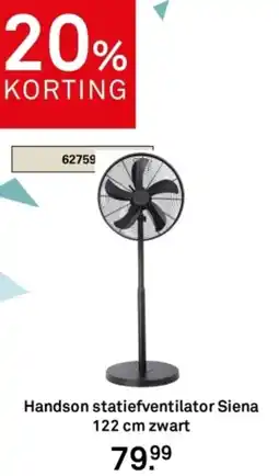 Karwei Handson statiefventilator Siena zwart aanbieding