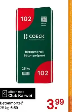 Karwei Betonmortel² aanbieding