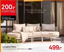 Karwei Loungeset Philou aanbieding
