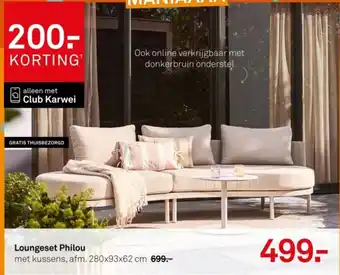 Karwei Loungeset Philou aanbieding