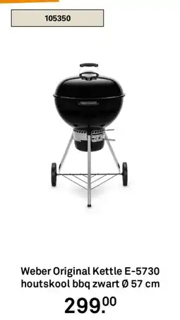 Karwei Weber Original Kettle E-5730 houtskool bbq zwart aanbieding