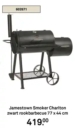 Karwei Jamestown Smoker Charlton zwart rookbarbecue aanbieding