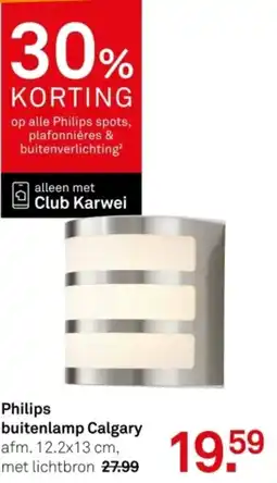 Karwei Philips buitenlamp Calgary aanbieding