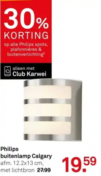 Karwei Philips buitenlamp Calgary aanbieding