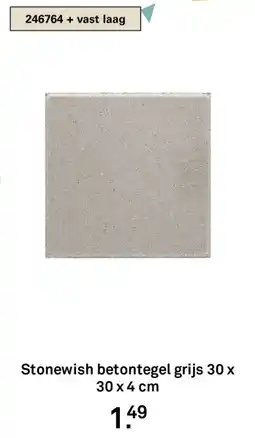 Karwei Stonewish betontegel grijs aanbieding