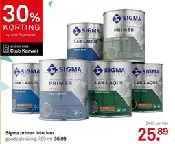 Karwei Sigma primer interieur aanbieding