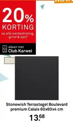Karwei Stonewish Terrastegel Boulevard premium Calais aanbieding
